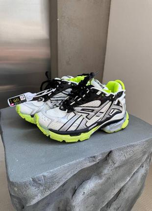 Balenciaga  runner trainer black / acid / silver premium кроссовки женские