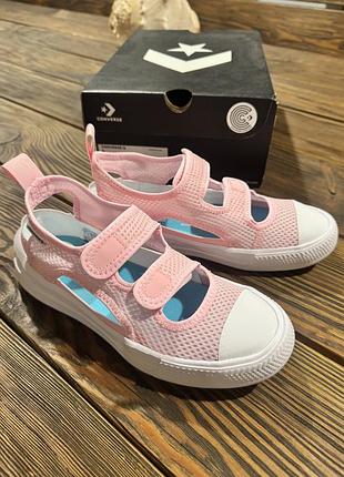 Детские розовые кеды кроссовки converse chuck taylor ultra summer