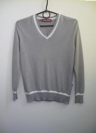 Свитер тонкий хлопковый на мальчика 10 лет, рост 140