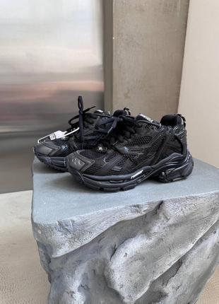 Balenciaga  runner trainer black premium кроссовки женские черные спортивные