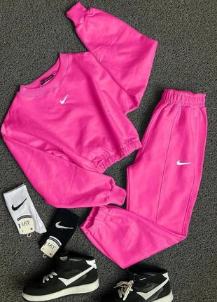 Жіночий спортивний костюм найк кофта світшот і штани джогери nike на резинці