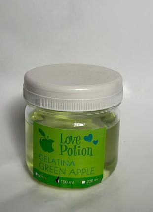 Колаген для волосся love potion gelatina green apple (розлив 100 мл)