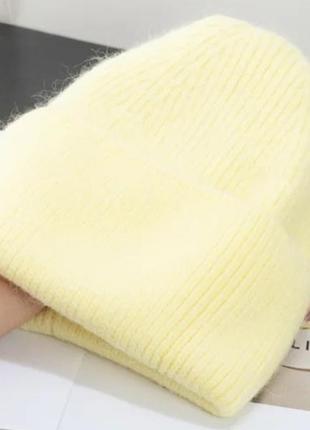 Шапка осінь / зима мохер тепла ангора