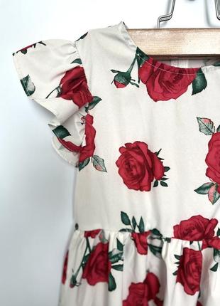 Яскрава сукня в троянди2 фото