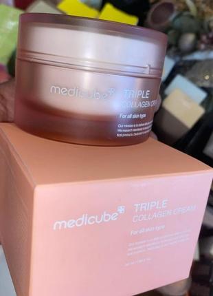 Medicube triple collagen cream 4.0 - колагеновий крем від корейського бренду medicube