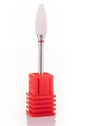 Керамічна фреза для зняття гель-лаку- кукурудза червона4 фото