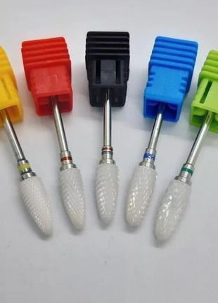 Керамічна фреза для зняття гель-лаку- кукурудза червона3 фото