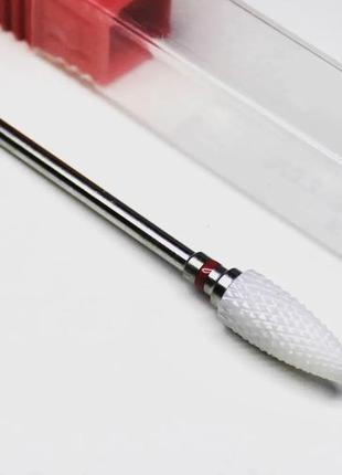 Керамічна фреза для зняття гель-лаку- кукурудза червона2 фото