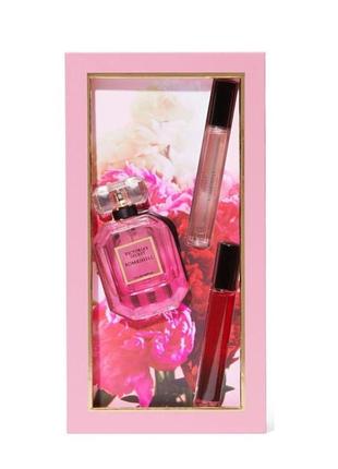 Набір парфумів victoria's secret the bombshell bouquet 50+7+7 мл