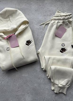 Спортивный женский костюм худи кофта двухнить свитшот брюки джоггеры