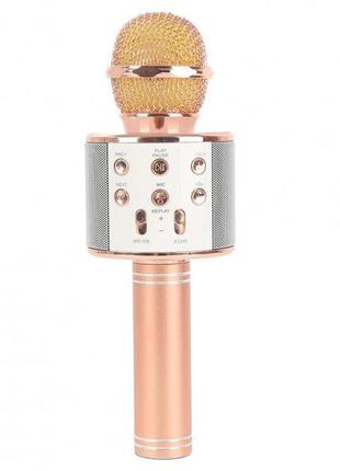 Караоке микрофон wster ws 858 персик