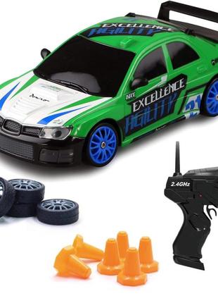 led rc race subaru impreza 4wd 1340