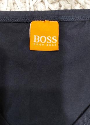 Шикарная темно-синяя летняя футболка женская hugo boss2 фото
