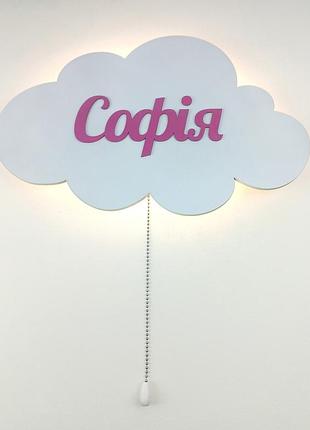 Дитячий світильник led «хмарка»