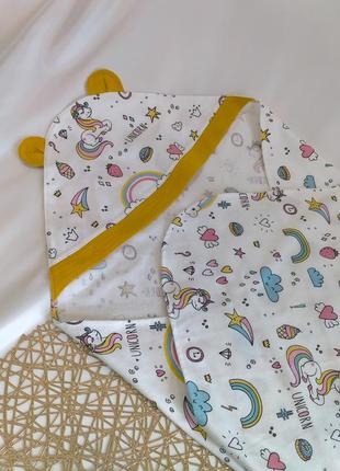 Куточок для купання, фланель, розмір 95*95 (#6189)