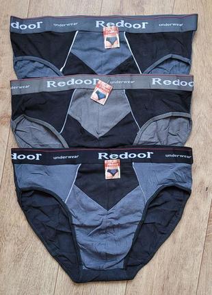 Мужские трусы плавки хлопок, набор 3 шт redoor,  мужское нижнее белье 3xl р (50-52)