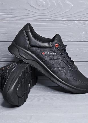 46-50рр!!! шкіряні чоловічі чорні кросівки великих розмірів на товстій підошві!! батали!!