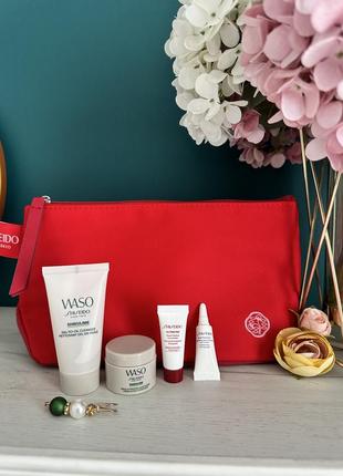 Shiseido набор миниатюр дорожная косметичка