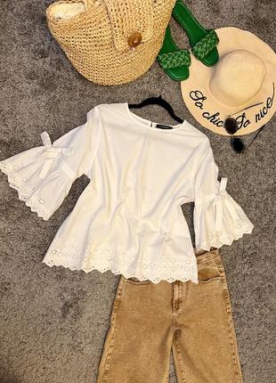 Шикарная блуза с прошвой, primark, р.14