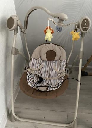 Дитяча колиска гойдалка carrello nanny 3в1