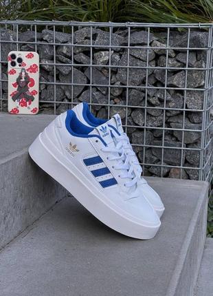 Женские кроссовки adidas forum bonega white blue