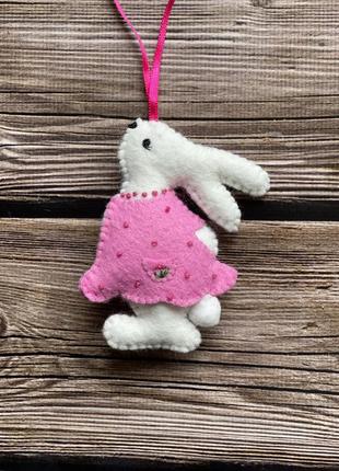 Игрушка из фетра новогодняя елочная