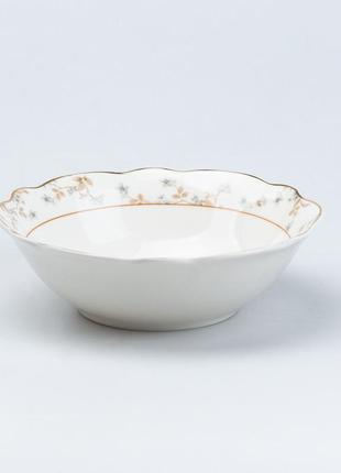 Столовий сервіз тарілок 24 штуки керамічних на 6 персон білий з квітами4 фото