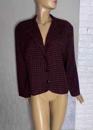 Вінтажний піджак жакет в клітинку  nightingales, xxl 52р