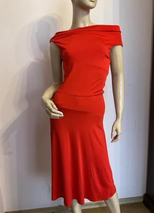 Красное люксовое платье/s/ brend max mara