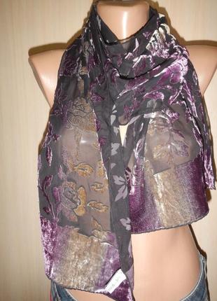 Розкішний шарф шарф палантин шовк, віскоза3 фото