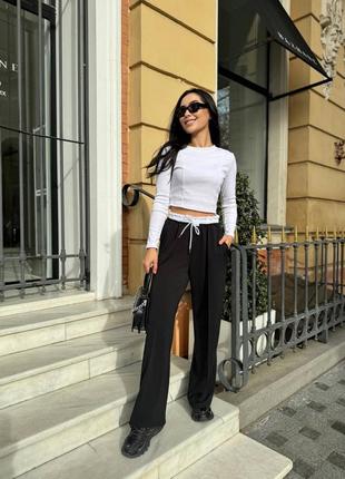 Женский комплект брюки и топ