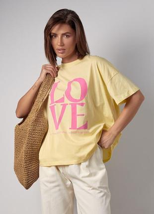 Жіноча oversize футболка з надписом love
