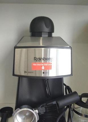 Кофеварка рожковая espresso rainberg rb-8111 с капучинатором
