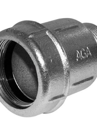 Соединение прямое зажимное с наружной резьбой dn50(59,5-63,8 мм) х 2″ ak agaflex