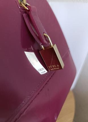 Итальянская сумка furla candy bag fuchsia оригинал4 фото