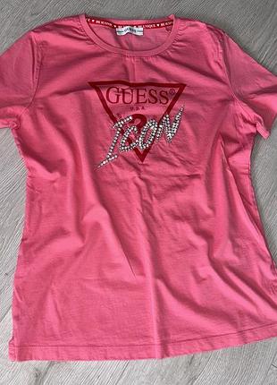 Футболка оригинальная с камнями DKB guess