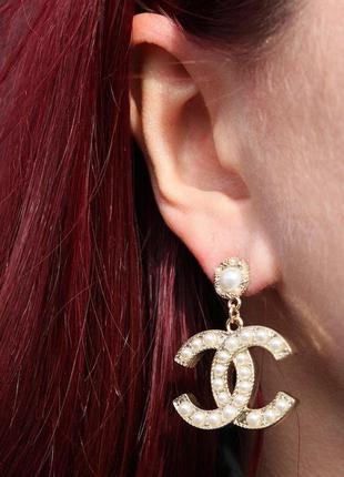 Сережки гвоздики з логотипом/посріблення та позолота 24к