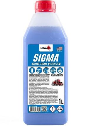 Пена для бесконтактной мойки авто nowax sigma+ dosatron active foam 1л автошампунь суперконцентрат nx01185