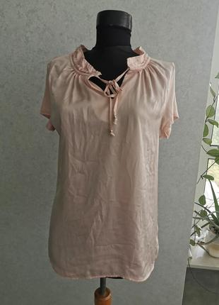 Блуза літня з комбінованих тканин віскози