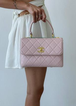 Жіноча шкіряна сумка преміум в стилі "chanel"