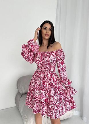 Короткое платье с рукавом6 фото