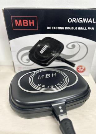 Двойная сковорода-гриль double grill pan 32 см. shop