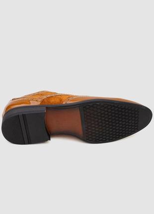 Туфлі чоловічі лакові+замша, колір коричневий, 243rga6011-75 фото