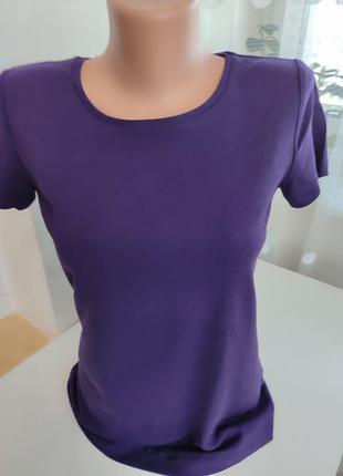 Базовая фиолетовая футболка h&amp;m3 фото