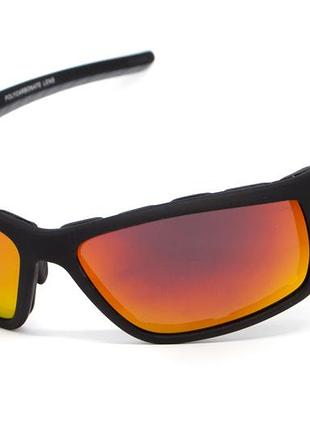 Очки защитные с уплотнителем global vision kinetic (g-tech™ red), зеркальные красные