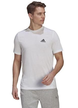 Спортивная белая футболка adidas р.m-l1 фото