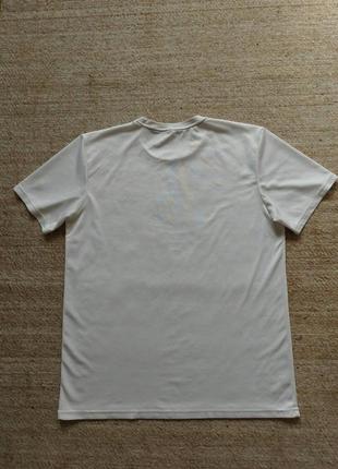 Спортивная белая футболка adidas р.m-l4 фото