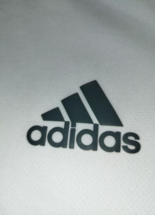 Спортивная белая футболка adidas р.m-l5 фото