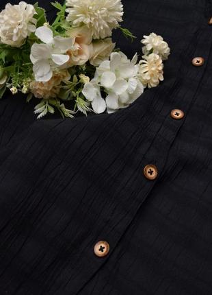 Чудова чорна блуза зжатка yessica.3 фото