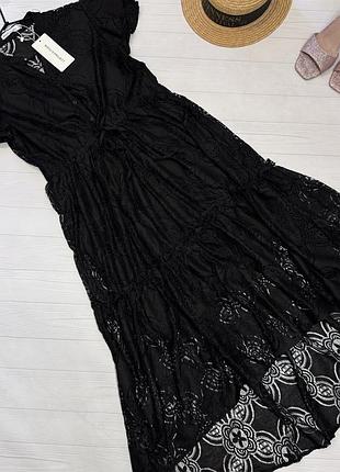 Платье черная ажурная от bisous project